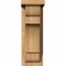 Ekena Millwork New Brighton Smooth Corbel w/Backplate, Western Red Cedar, 5 1/2"W x 8"D x 16"H COR06X08X16NEB01SWR - alternate 3